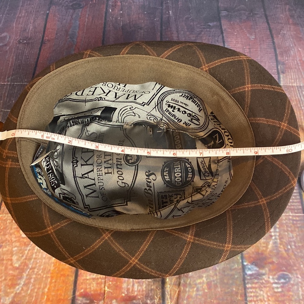 Goorin Acadamia Plaid Fedora hat - Picture 10 of 12